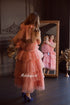 Tiered tulle dress for Mommy and me - Salmon Tulle Flounce mother daughter matching dresses