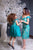 Turquoise Mother daughter Dress, Mommy and me dress, Teal Lace dress, girls party dress - Matchinglook