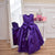 Ultra Violet 1st Birthday Outfit Girl, Flower Girl Dress, Purple Tutu Dress, Dress with train, Party Wedding Birthday Dresses, Baby Girl - Matchinglook