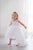 White flower girl tulle dress for girl - hi lo tulle party dress - Matchinglook