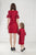 XS and 5 years Dark red Mommy and Me lace dresses - Ready to ship - Matchinglook