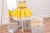 Yellow and gold baby 1st birthday outfit - tutu birthday dress for baby girl - Matchinglook