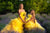 Yellow Mommy and Me Dress, Tulle Tiered Dress, Designer Dress, Tulle Princess Dress, Mother Daughter Matching Dress, Formal High Low Dress