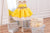 Yellow tutu mother daughter matching dresses with gold lace - yellow gold baby 1st birthday dress - Matchinglook